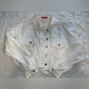 Fashion Nova White Jean Jacket